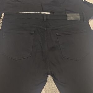 PAIGE 34x32.5 Men's Black Lennox Jeans